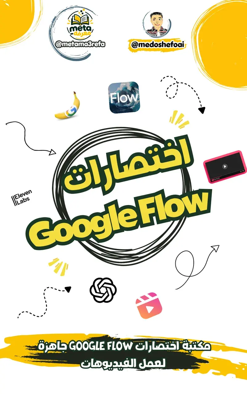 اختصارات Google Flow للفيديوهات